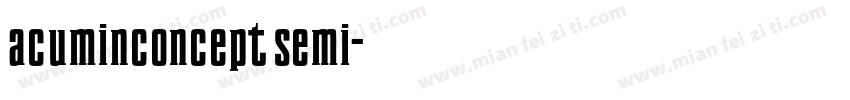acuminconcept semi字体转换